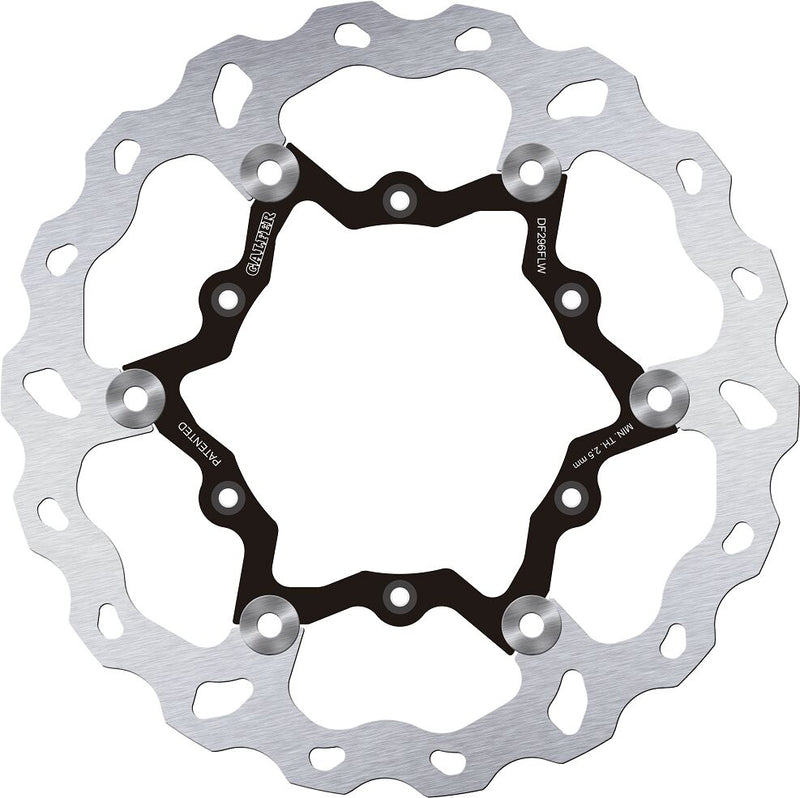 Galfer Brake Rotor for 2020-2026 YAMAHA Wave® Silver Full-Floating Two Piece (Floating) High-Carbon Stainless Steel #DF296FLW