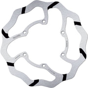 Galfer BRAKE ROTOR FIXED WAVE GROOVED OVERSIZE for 2020-2026 YAMAHA Wave® Silver Solid-Mount One Piece (Fixed) High-Carbon Stainless Steel #DF296RW