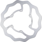 Galfer Wave® Brake Rotor for 2020-2026 YAMAHA Silver Solid-Mount Front One Piece (Fixed) High-Carbon Stainless Steel