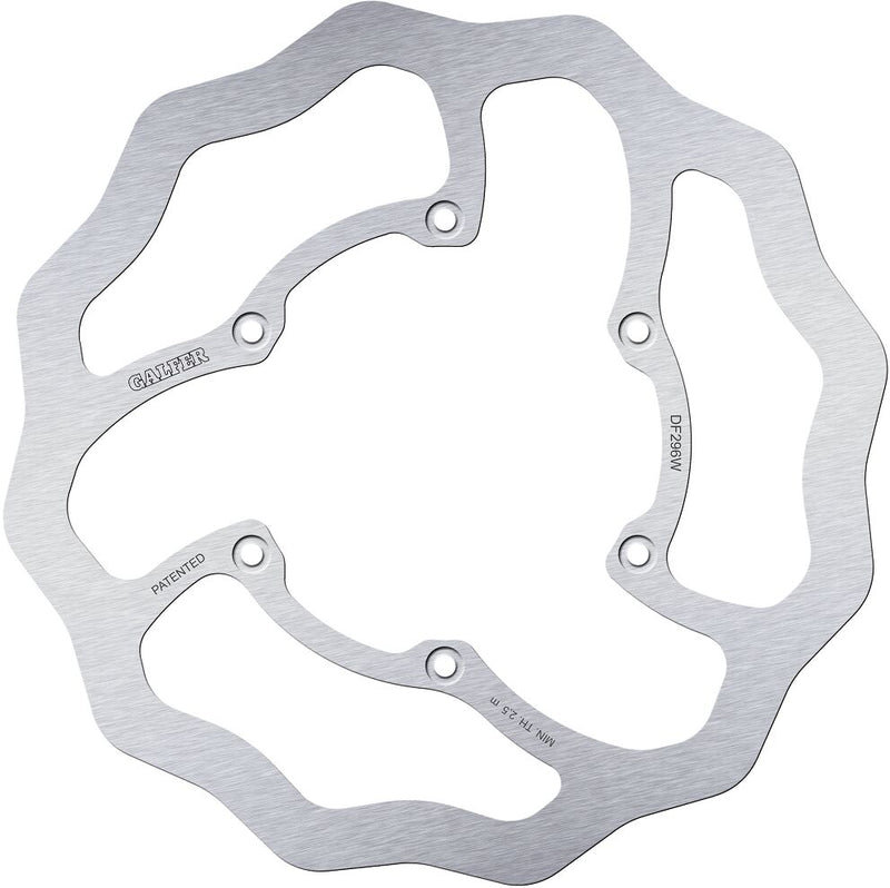 Galfer Wave® Brake Rotor for 2020-2026 YAMAHA Silver Solid-Mount Front One Piece (Fixed) High-Carbon Stainless Steel #DF296W