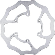 Galfer BRAKE ROTOR FIXED WAVE Wave® Silver Solid-Mount Front One Piece (Fixed) High-Carbon Stainless Steel #DF489WS