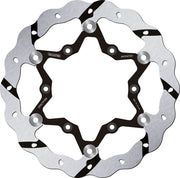 Galfer BRAKE ROTOR FLOATING WAVE GROOVED for 2018-2020 GAS GAS Wave® Silver Full-Floating Two Piece (Floating) High-Carbon Stainless Steel #DF677FRS