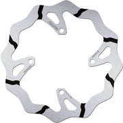 Galfer BRAKE ROTOR FIXED WAVE GROOVED OVERSIZE for 2006-2024 KAWASAKI Wave® Black Silver Solid-Mount Front One Piece (Fixed) Stainless Steel