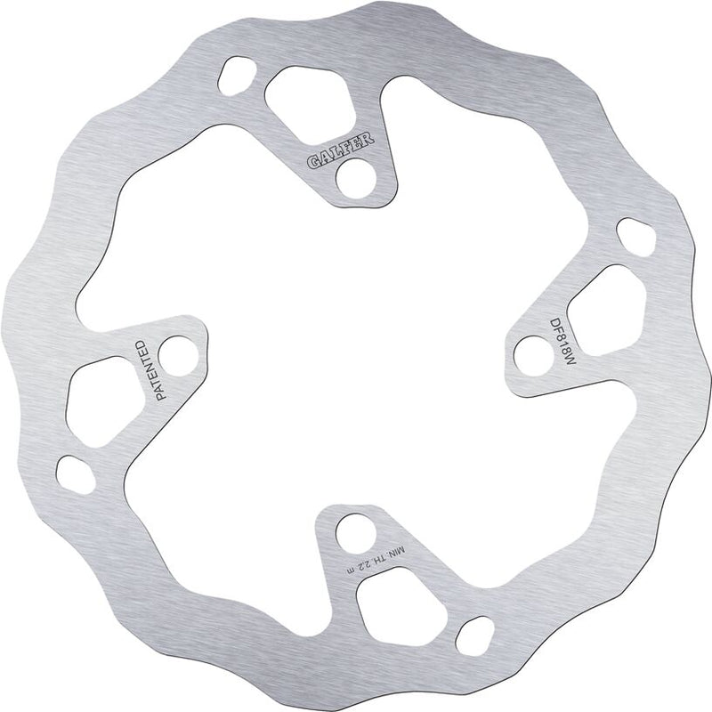 Galfer Wave® Brake Rotor for 2005-2023 BETA Silver Solid-Mount Front One Piece (Fixed) Stainless Steel #DF818W