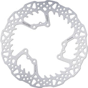 Galfer BRAKE ROTOR SHARK FIXED Shark Fin Silver Solid-Mount Front One Piece (Fixed) Stainless Steel #DF082HW