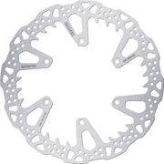 Galfer BRAKE ROTOR SHARK FIXED Shark Fin Silver Solid-Mount Front One Piece (Fixed) Stainless Steel #DF296HW