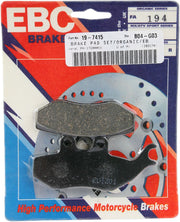 EBC Organic Base "FA" Brake Pads FA Series Front Front Left Aramid Fibre Set of 2 #FA194