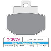 DP Brakes ODP Organic Brake Pads Street Rear Organic Base Pair #ODP016