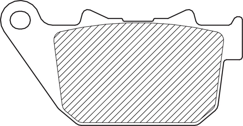 Drag Specialties Organic Harley/Buell Brake Pads Fits Harley-Davidson Dyna, Sportster Models 2004-2020