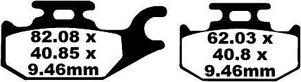 EBC SFA Series Organic Scooter Brake Pads for 2008-2014 SUZUKI Street Rear Organic Base Pair
