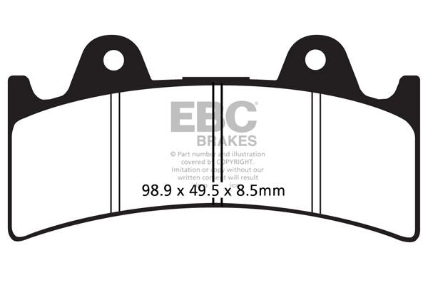 EBC FA Series Organic Brake Pads Street Front Rear Organic Base Pair #FA243