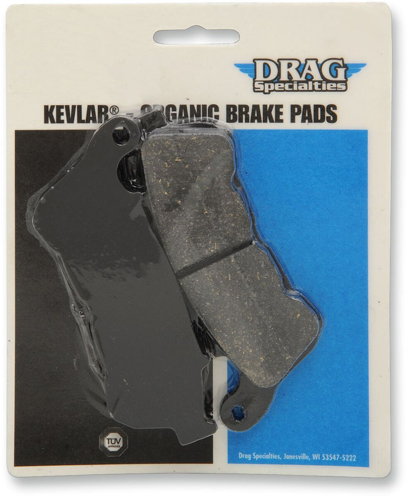 Drag Specialties Organic Harley/Buell Brake Pads Fits Harley-Davidson Softail, Sportster, Touring, V-Rod Models 1998-2026