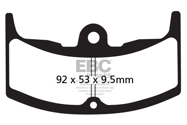 EBC FA Series Organic Brake Pads for 1982-1987 HONDA Street Front Rear Organic Base Pair #FA080/2