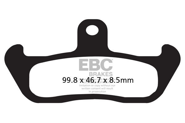 EBC FA Series Organic Brake Pads Street Front Organic Base Pair #FA134