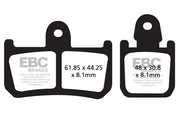 EBC FA Series Organic Brake Pads for 2007-2017 YAMAHA Street Front Organic Base Pair #FA442/4