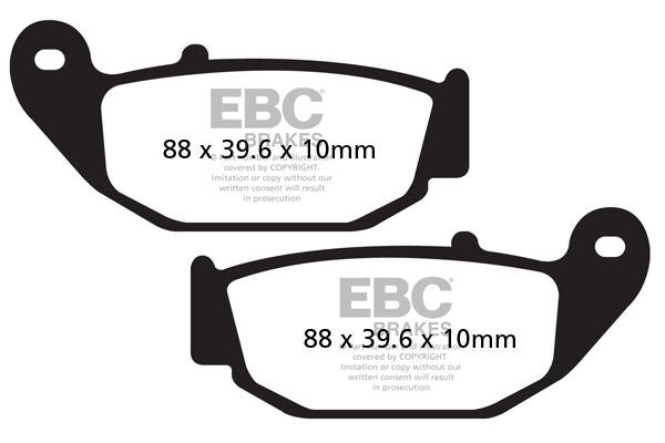 EBC FA Series Organic Brake Pads Street Rear Organic Base Pair #FA629