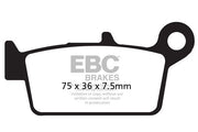 EBC SFA Series Organic Scooter Brake Pads for 1992-2000 HONDA NSR 75 Street Rear Organic Base Pair #SFA131/2
