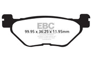 EBC SFA Series Organic Scooter Brake Pads for 2001-2003, 2012-2026 YAMAHA Street Rear Organic Base Pair