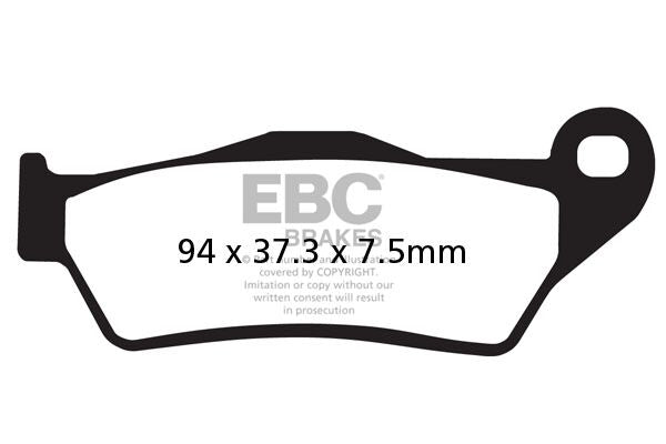EBC SFAC Carbon Series Scooter Brake Pads Street Front Rear Organic Pair #SFAC181