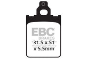 EBC SFAC Carbon Series Scooter Brake Pads Street Front Organic Pair #SFAC186