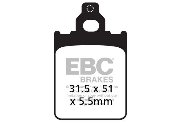 EBC SFAC Carbon Series Scooter Brake Pads Street Front Organic Pair #SFAC186