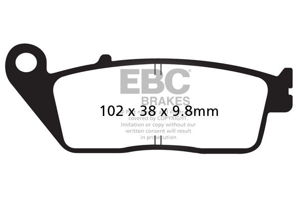 EBC SFAC Carbon Series Scooter Brake Pads Street Front Rear Organic Pair #SFAC196