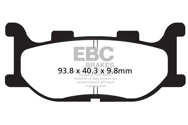 EBC SFAC Carbon Series Scooter Brake Pads Street Front Rear Organic Pair #SFAC199