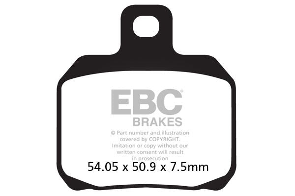 EBC SFAC Carbon Series Scooter Brake Pads Street Front Rear Organic Pair #SFAC266