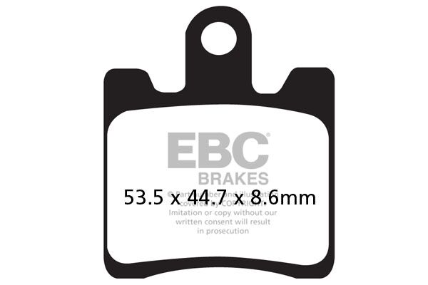 EBC SFAC Carbon Series Scooter Brake Pads Street Front Organic Set of 4 #SFAC283/4