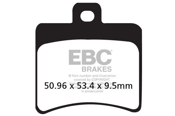 EBC SFAC Carbon Series Scooter Brake Pads Street Rear Organic Pair #SFAC298
