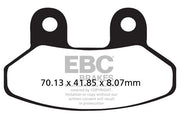 EBC SFAC Carbon Series Scooter Brake Pads for 1999-2016 SYM Street Front Organic Pair #SFAC306