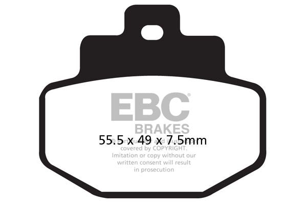 EBC SFAC Carbon Series Scooter Brake Pads Street Rear Organic Pair #SFAC321