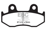 EBC SFAC Carbon Series Scooter Brake Pads for 2000-2011 HONDA Street Front Organic Pair #SFAC323