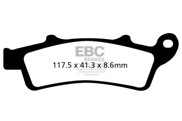 EBC SFAC Carbon Series Scooter Brake Pads Street Front Organic Pair #SFAC324