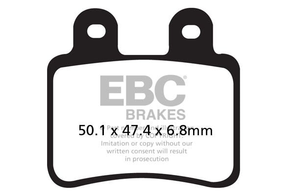 EBC SFAC Carbon Series Scooter Brake Pads Street Front Organic Pair