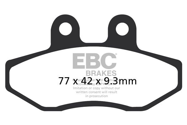 EBC SFAC Carbon Series Scooter Brake Pads Street Front Organic Pair #SFAC393