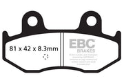 EBC SFAC Carbon Series Scooter Brake Pads for 2001-2006 SUZUKI Street Rear Organic Pair #SFAC411