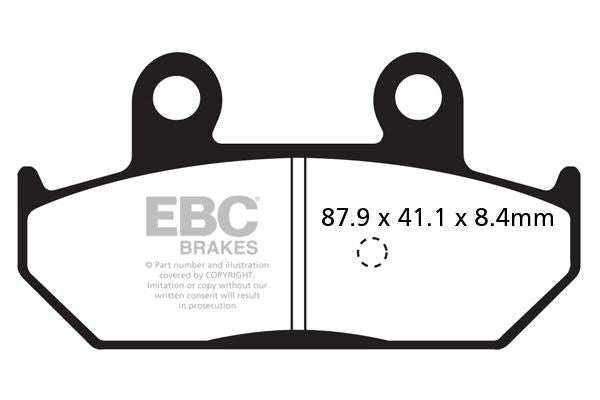 EBC SFAC Carbon Series Scooter Brake Pads for 2002-2020 SUZUKI Street Front Rear Organic Pair #SFAC412