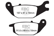EBC SFA Series Organic Scooter Brake Pads for 2014-2016 YAMAHA MW 125 Street Rear Organic Base Pair #SFA343