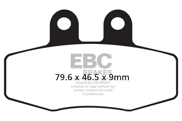 EBC FA Series Organic Brake Pads for 1988-1993 KTM Off-Road Front Rear Organic Base Pair #FA132