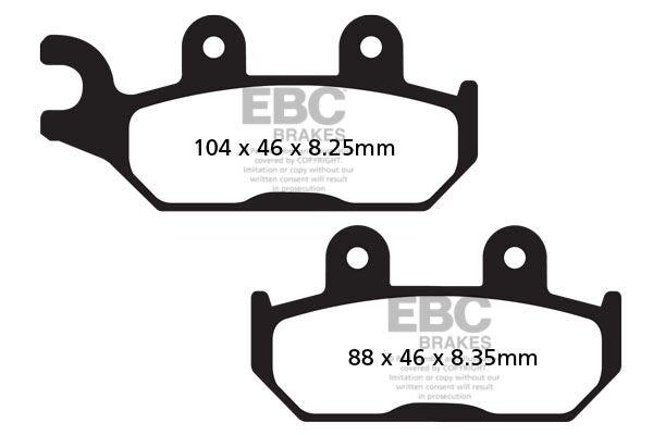 EBC TT Sport Carbon Fusion Brake Pads Off-Road Front Pair #FA645TT
