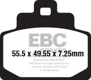 EBC SFA Series Organic Scooter Brake Pads Street Front Rear Organic Base Pair