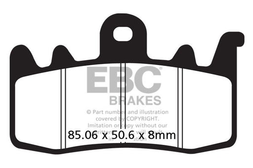EBC FA Series Organic Brake Pads Street Front Organic Base Pair
