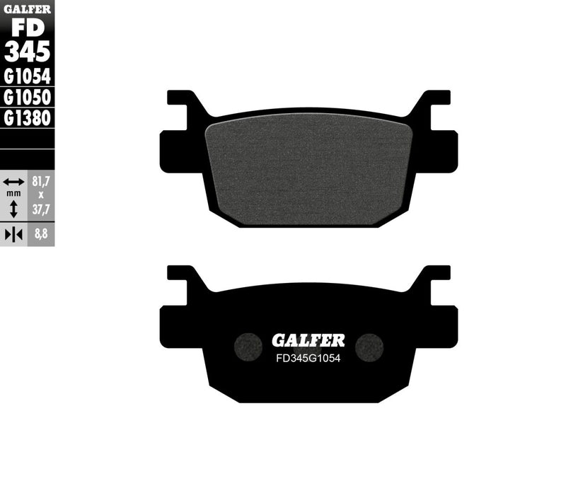 Galfer Semi-Metallic Brake Pads Semi-Sintered Metal Set #FD345G1054