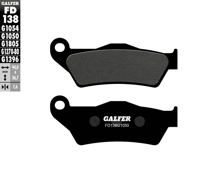 Galfer Brake Pad Orcanic Street Front Organic Base Set #FD138G1050