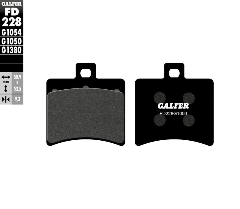 Galfer Brake Pad Orcanic Street Organic Base Set #FD228G1050