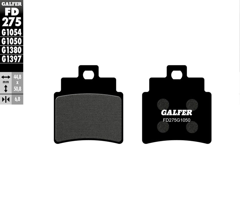 Galfer Brake Pad Orcanic Street Front Organic Base Set #FD275G1050