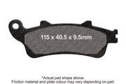 EBC SFAC Carbon Series Scooter Brake Pads for 1998-2008 HONDA Street Set