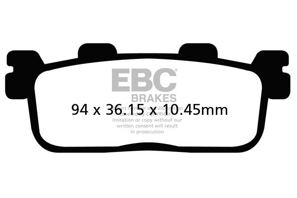 EBC SFAC Carbon Series Scooter Brake Pads Street Set #SFAC607