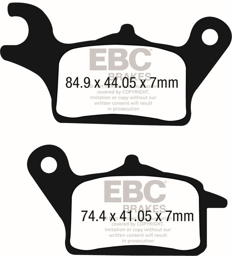 EBC SFAC Carbon Series Scooter Brake Pads for 2017-2022 HONDA Street Set #SFAC708
